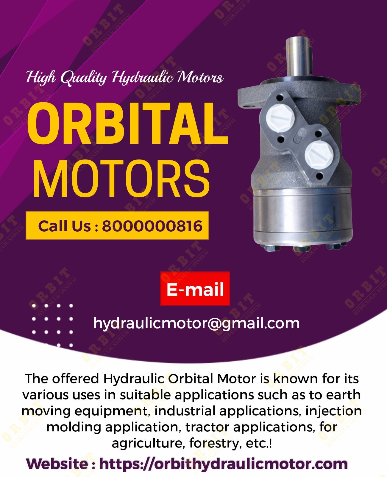 OMPX-315 83063009 White Hydraulic Motor In Ahmedabad Mumbai Pune Chennai Bangalore Hyderabad Nashik Indore Thane Coimbatore India